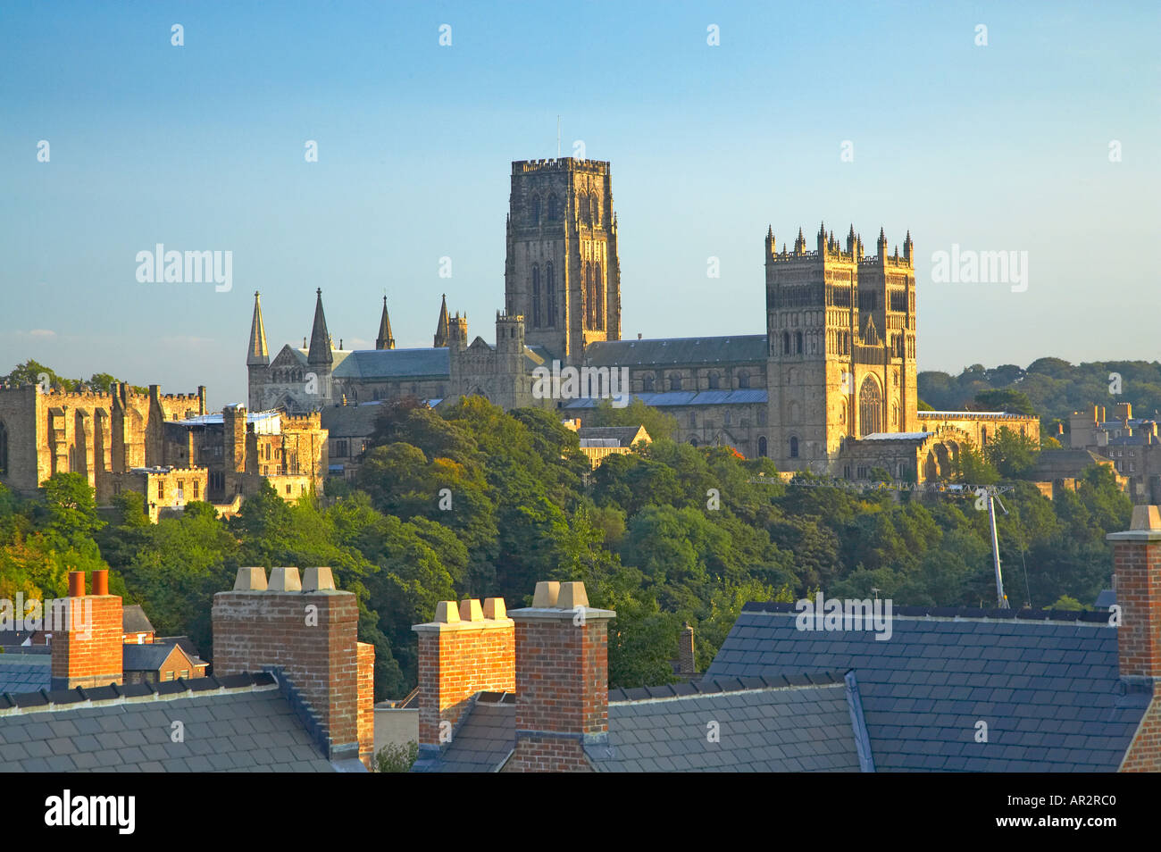 Cathédrale de Durham et le château de Durham County Durham Angleterre Station Banque D'Images