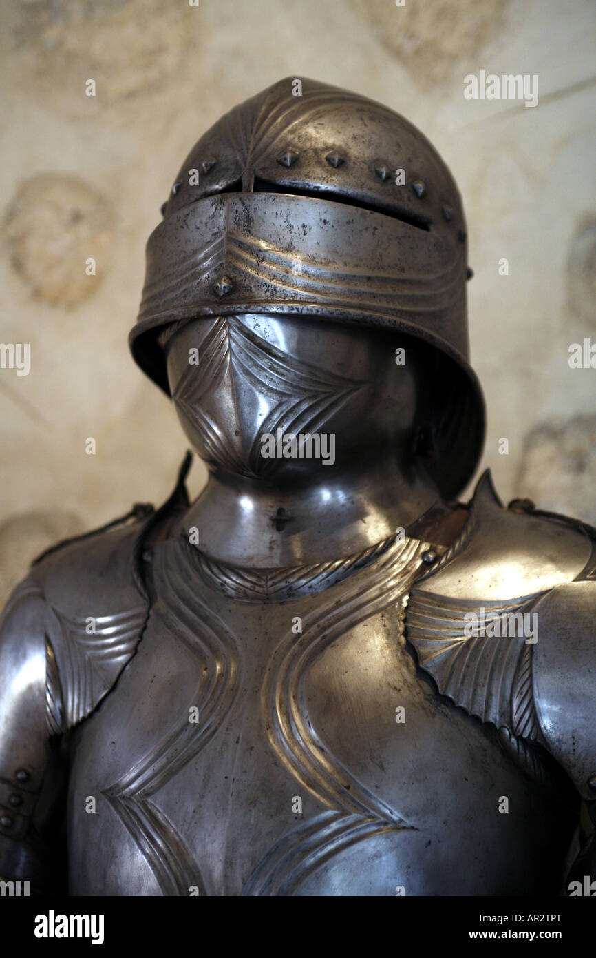 Armure médiévale, de l'Alcazar, Segovia, Espagne Banque D'Images