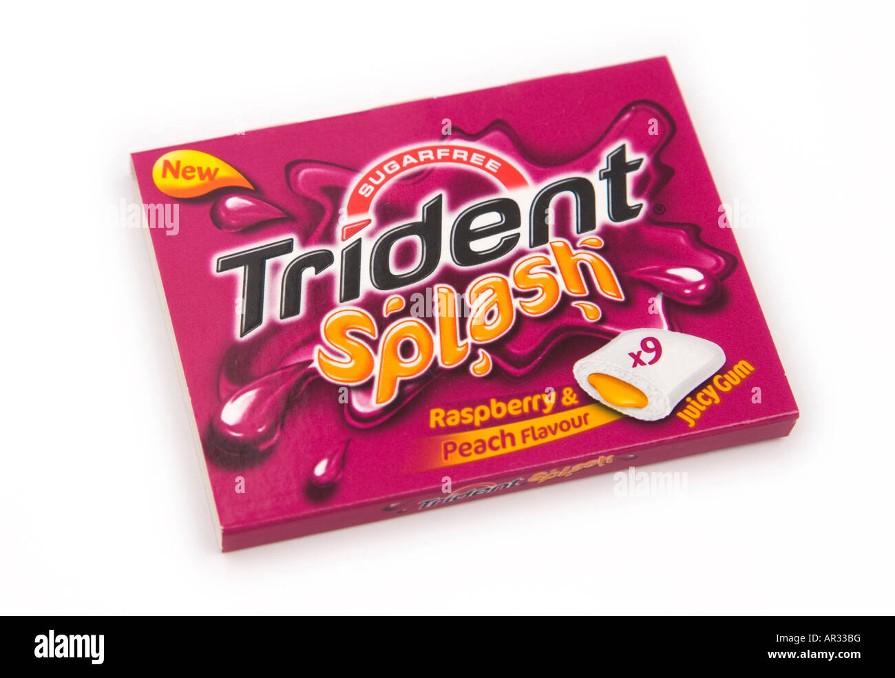 Paquet de chewing-gum Trident Banque D'Images