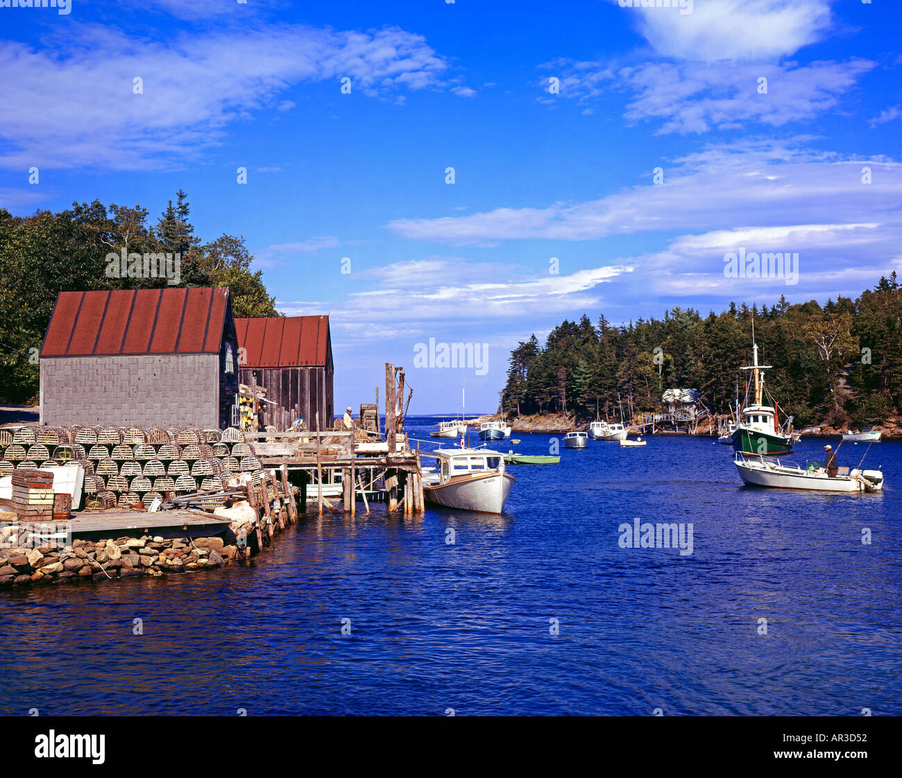 Back Cove New Harbor Maine USA Banque D'Images