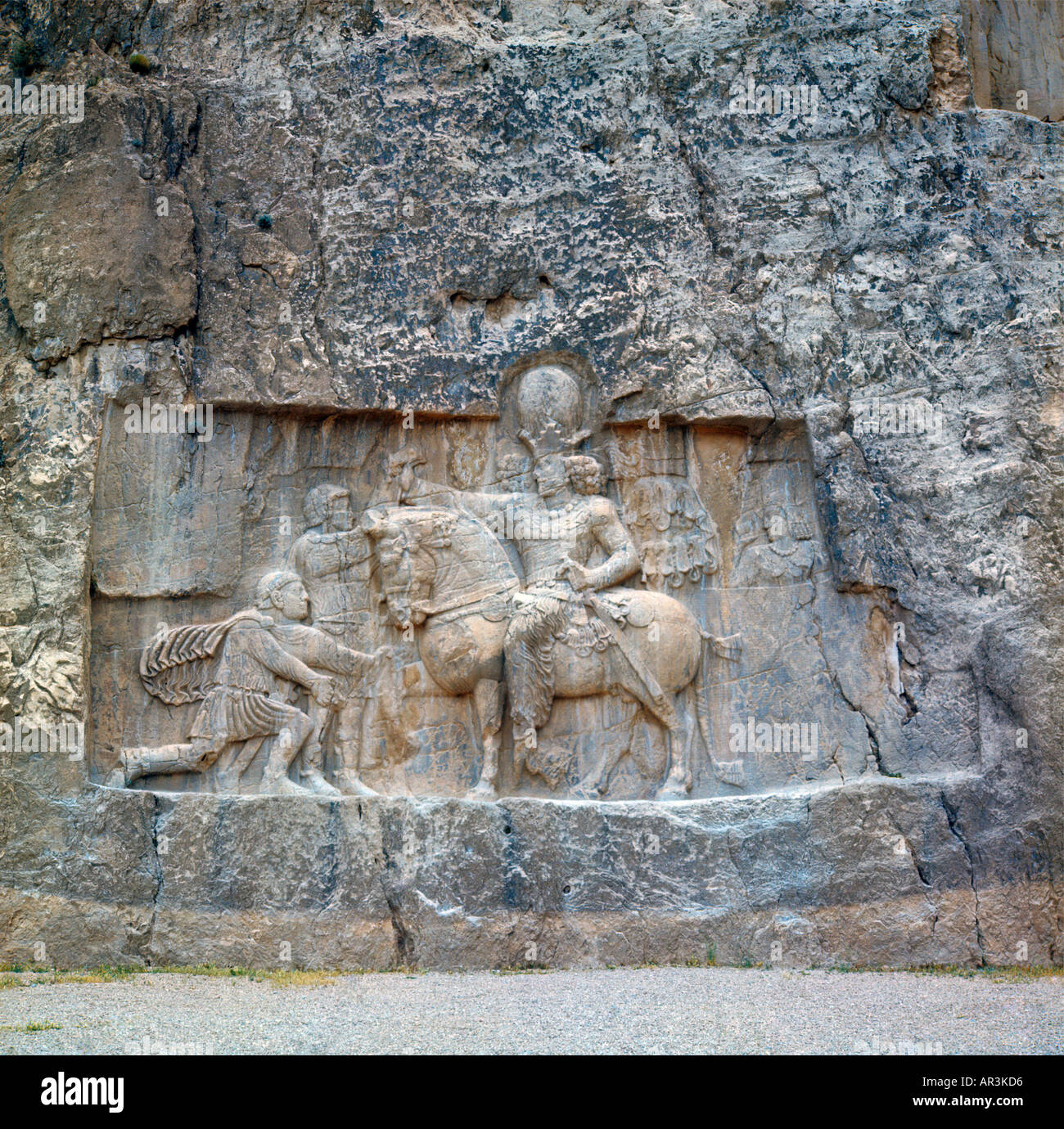 Nagsh-e-Rostam Iran tombe de Darius I Xerxès Artaxerxès & Darius II Banque D'Images