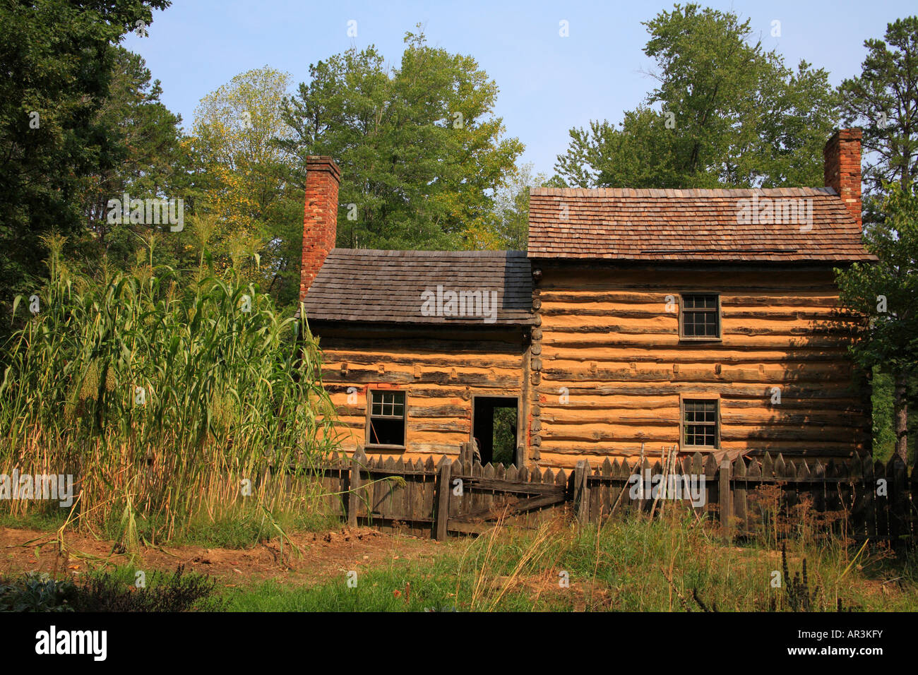 1800's Farm House, Virginia's Explorer Park, Blue Ridge Parkway, Roanoke, Virginie, USA Banque D'Images