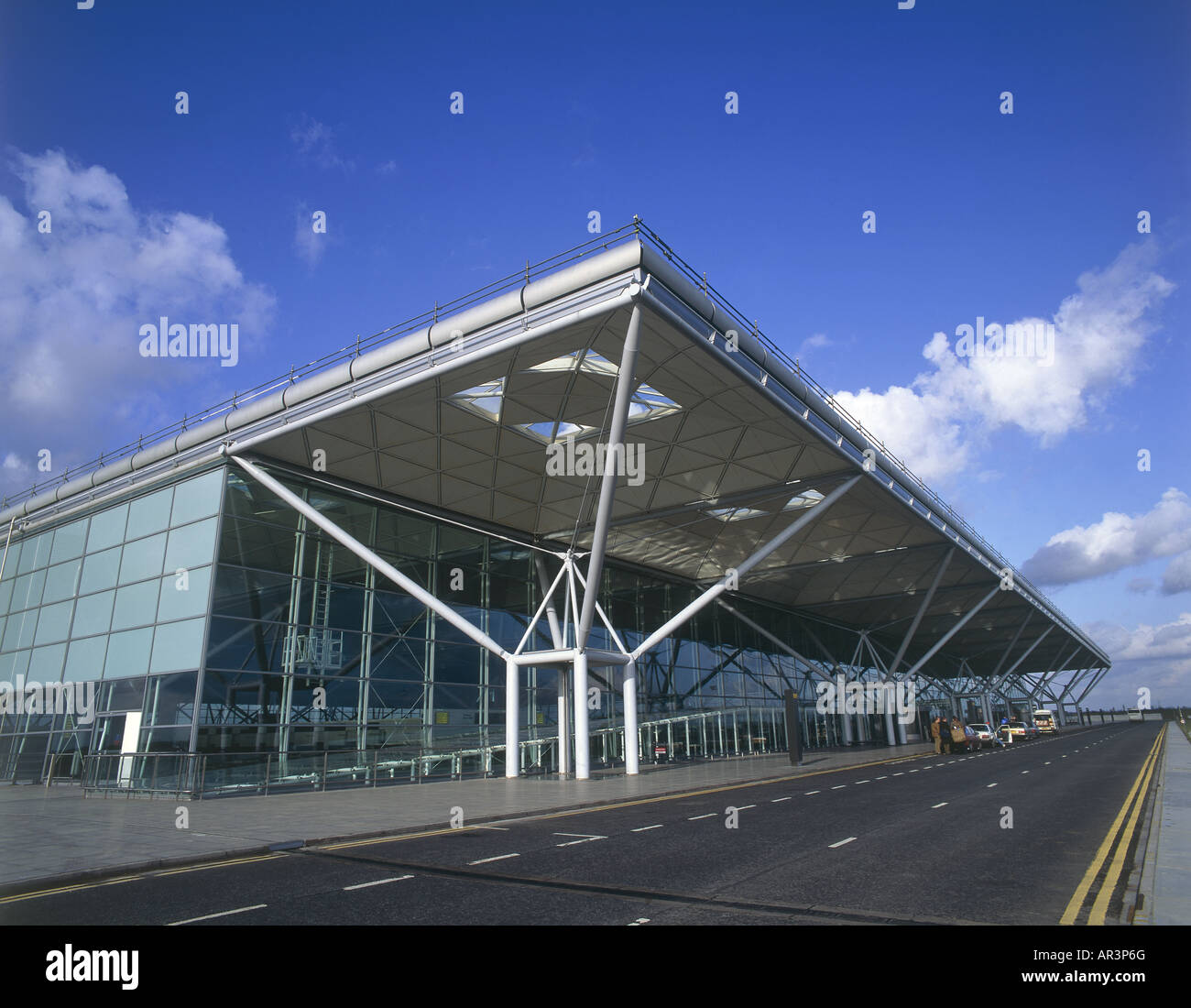 L'aéroport de Stansted, aérogare, Angleterre Banque D'Images