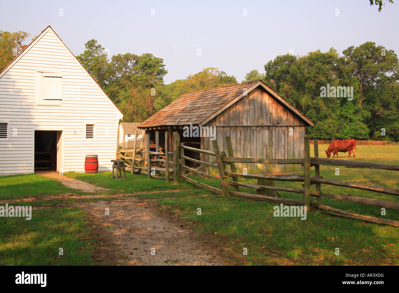 Granges, George Washington Birthplace National Monument, comté de Westmoreland, Virginie, USA Banque D'Images