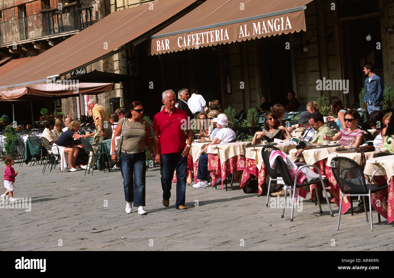 Piazza del Campo de Sienne Banque D'Images
