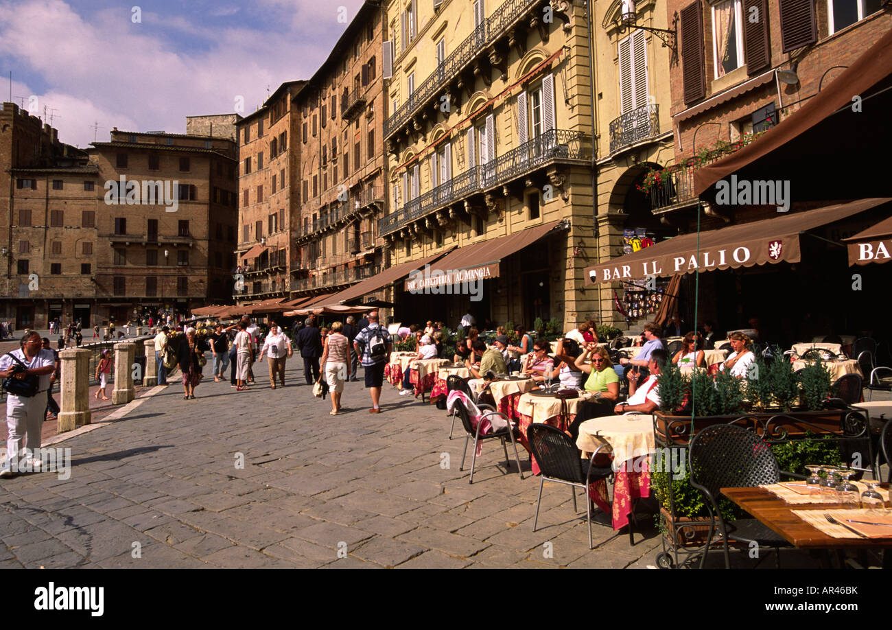 Piazza del Campo de Sienne Banque D'Images
