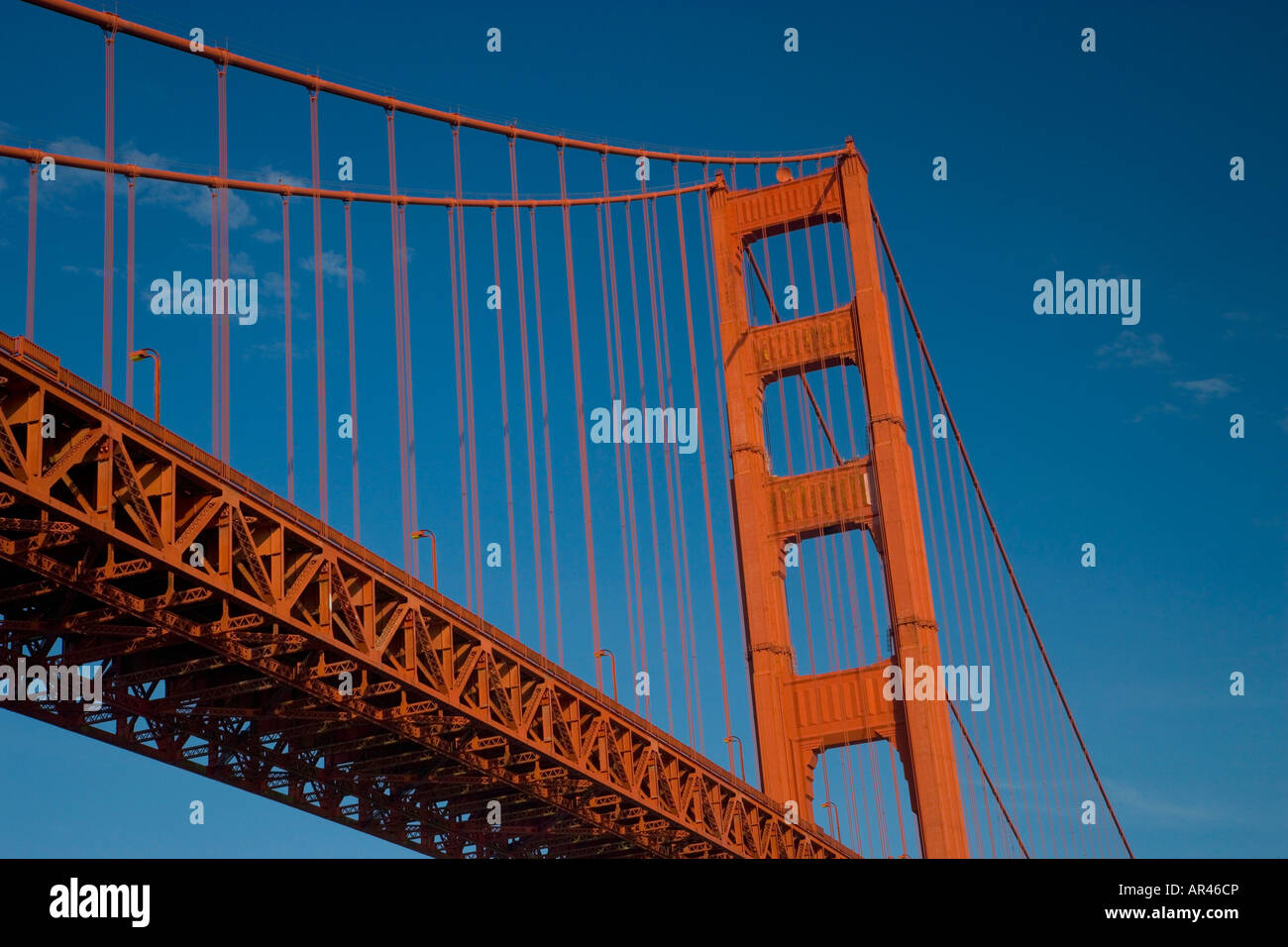 Golden Gate Bridge vu de Fort Point San Francisco, Californie. Banque D'Images