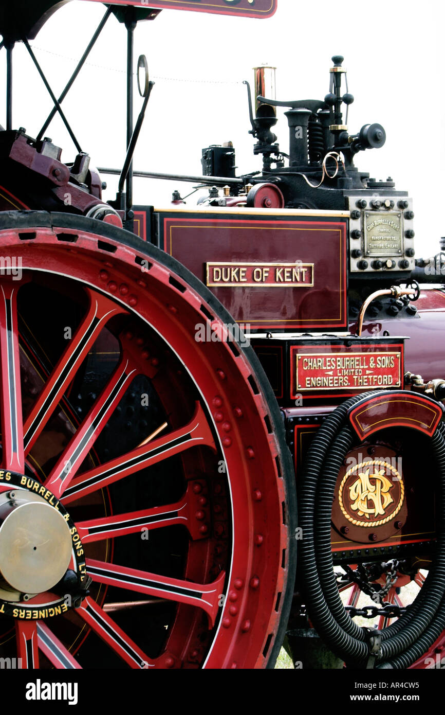 Le beau duc de Kent le moteur de traction à vapeur construit par Charles Burrell fils Thetford Banque D'Images