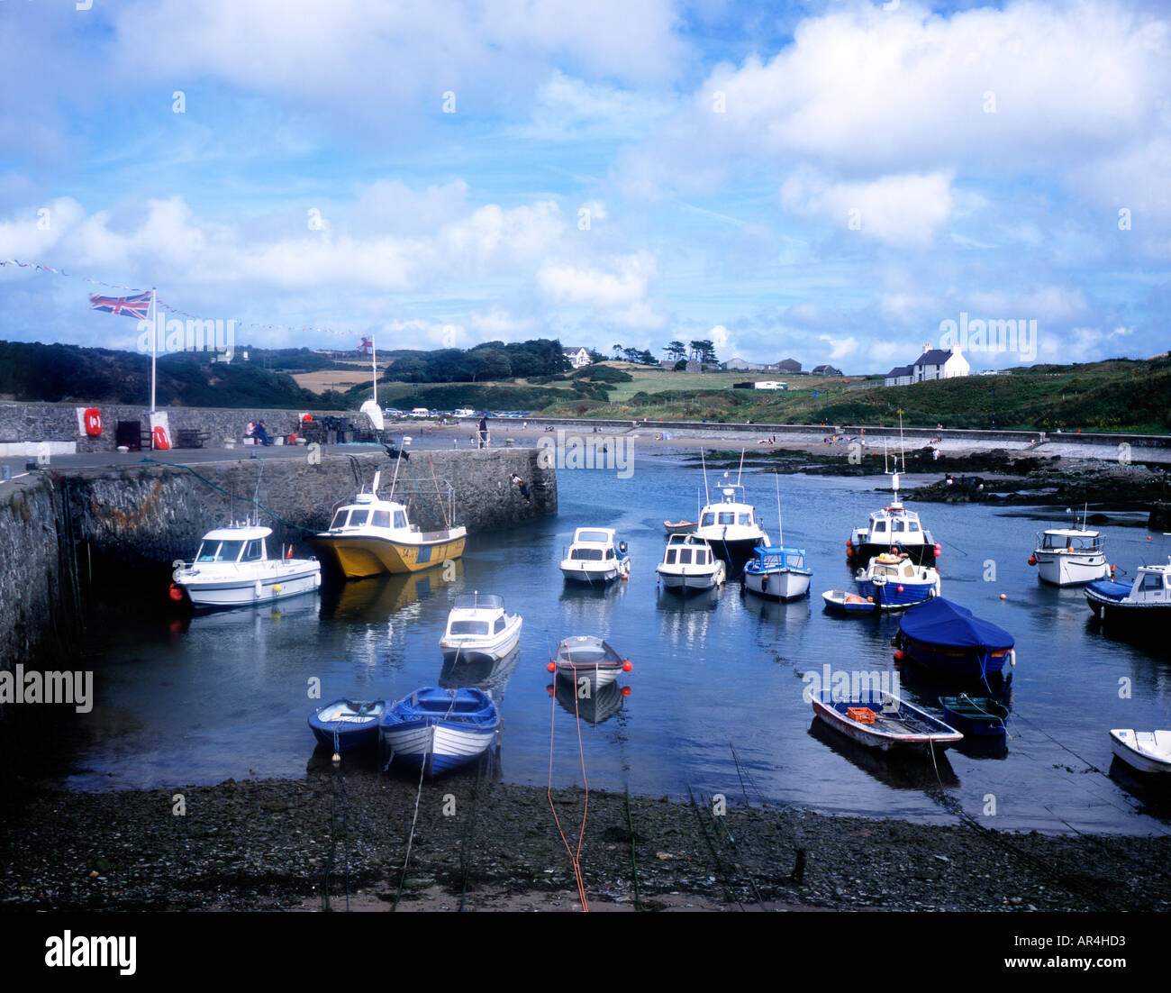 Camaes Anglesey Pays de Galles Harbour Banque D'Images Camaes Anglesey Pays de Galles Harbour Banque D'Images
