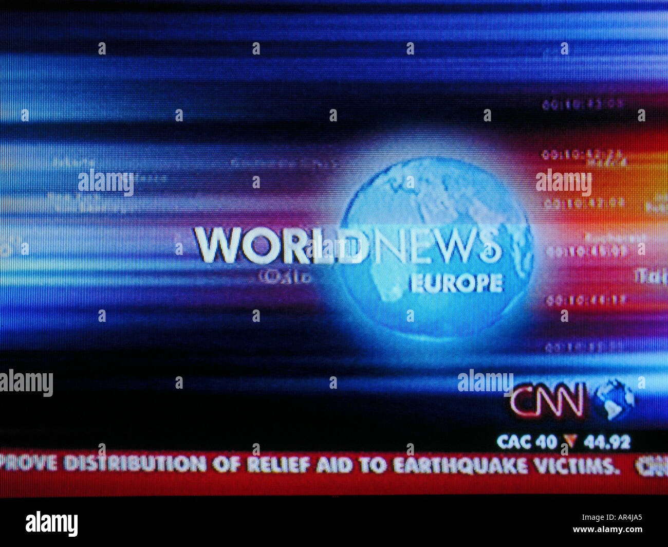 CNN news capture d'écran Banque D'Images