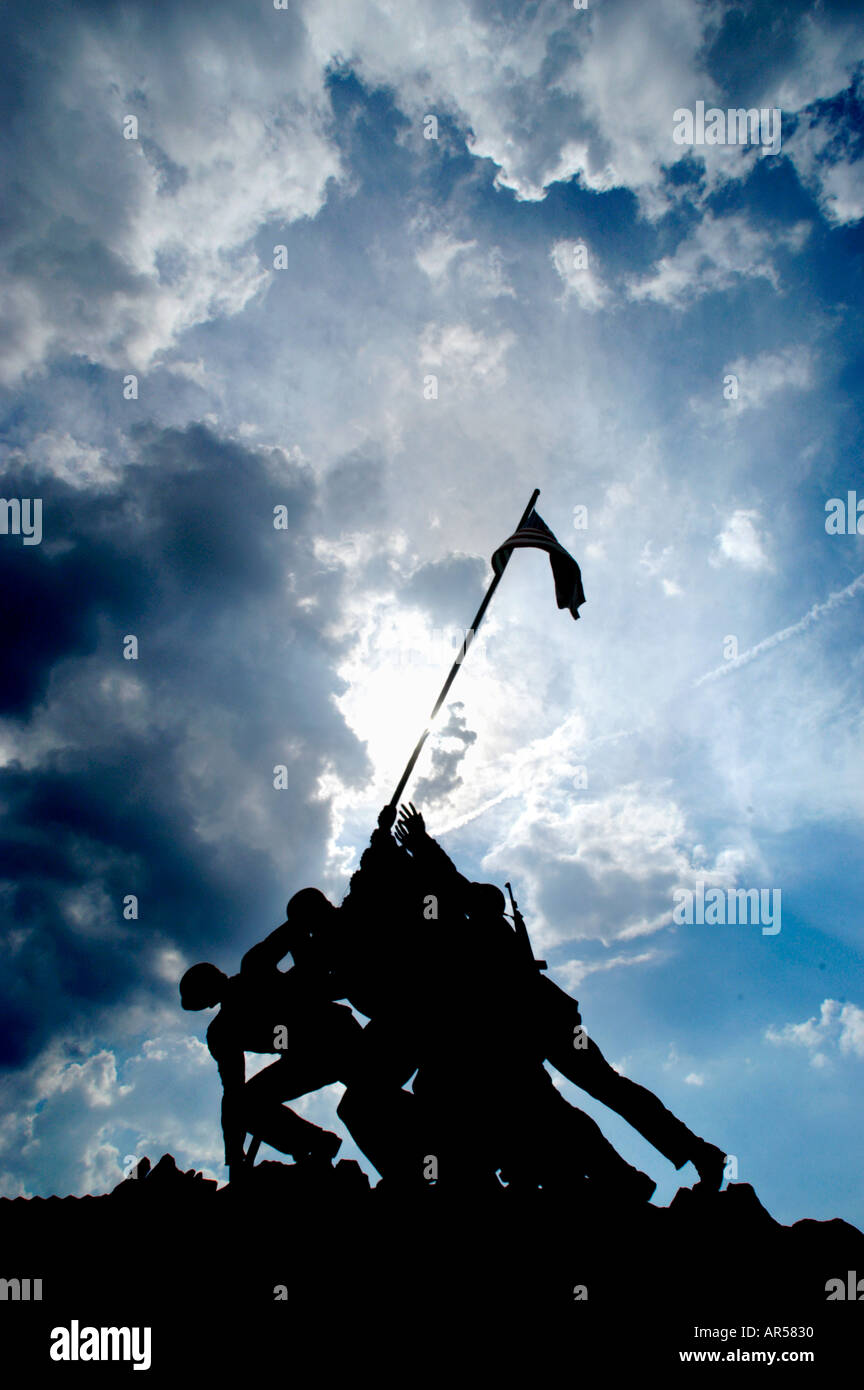 Iwo Jima Monument à Arlington Virginia - Washington D C USA de J. Rosenthal photo Banque D'Images