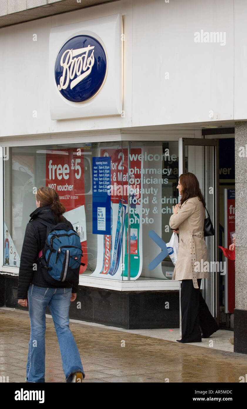 Magasin Boots the Chemist Banque D'Images