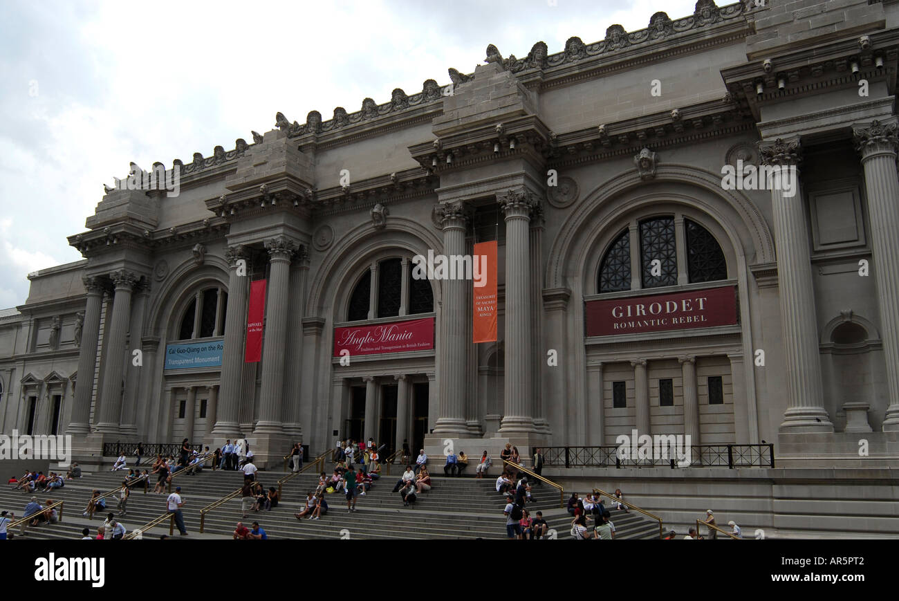 Le Musée d'Art Metroploitan 5 th Avenue Museum Mile Manhattan New York Banque D'Images