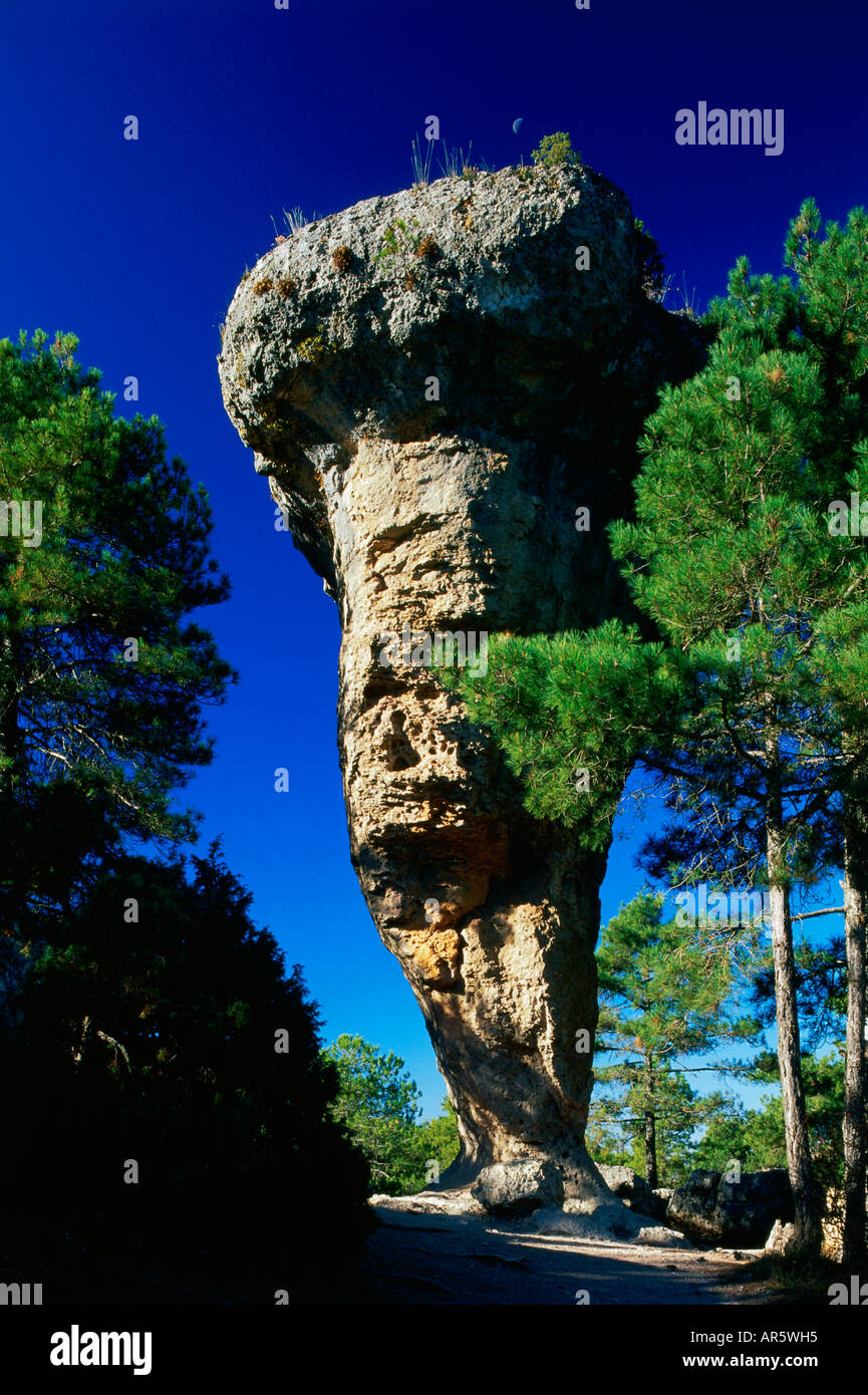 Ciudad Encantada, ville enchantée, Serrania de Cuenco, province de Cuenca, Castille la Manche, Espagne Banque D'Images