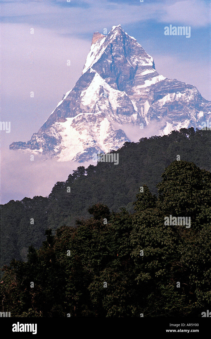 Machapuchare Banque D'Images