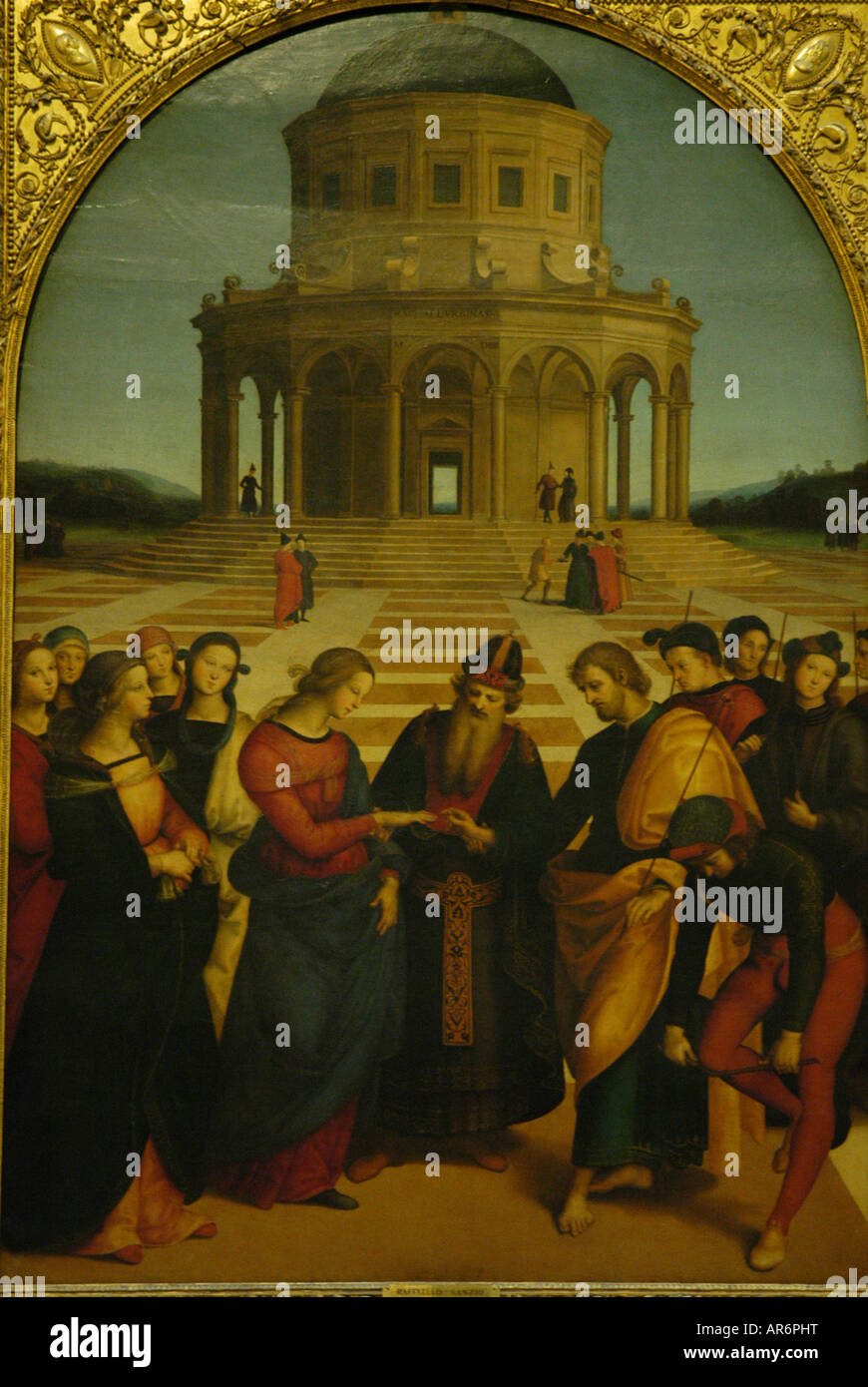 Sposalizio Vergine delle Raffaello Sanzio Pinacoteca di Brera Milan Banque D'Images