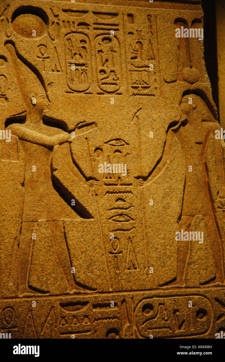 Reliefs du Temple de Ramsès II Metropolitan Museum New York USA Banque D'Images