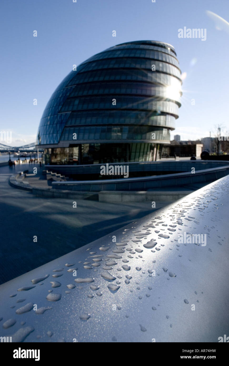 Bâtiment de l'Assemblée de Londres à partir de l'ouest Banque D'Images