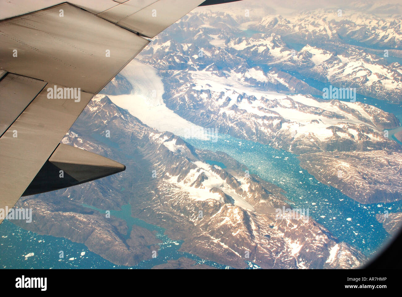 Glacier de la fenêtre de ligne de Terre-Neuve. Banque D'Images