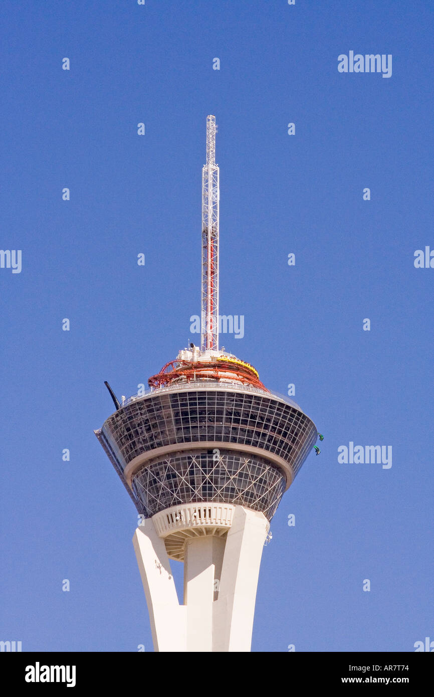 Hôtel stratosphère et 800 pieds tour divertissement Las Vegas NEVADA USA Banque D'Images