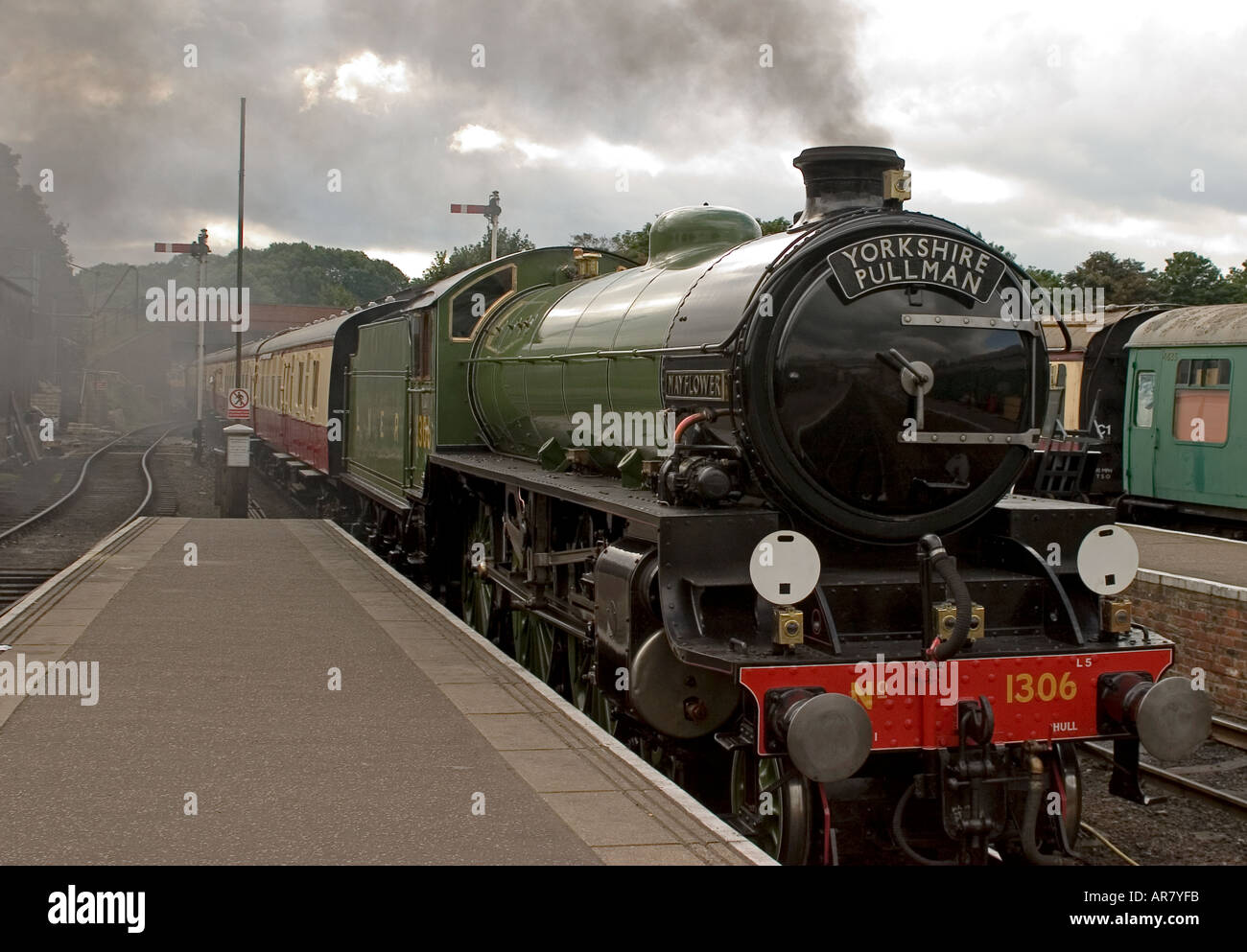 Mayflower 1306 Locomotive à vapeur préservé Banque D'Images