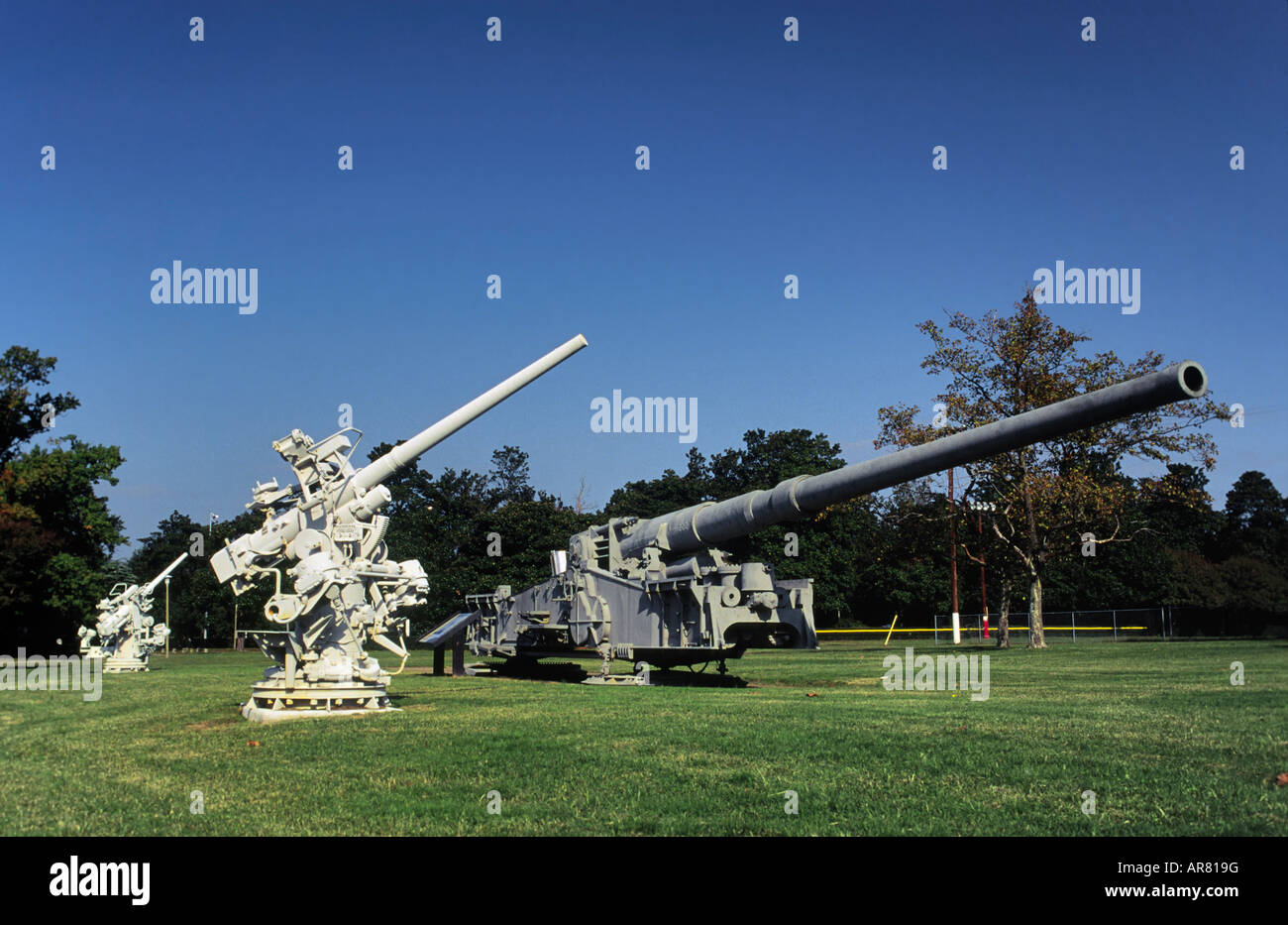 240mm T1 droit canon guerre Virginia Museum Newport News en Virginie USA Banque D'Images