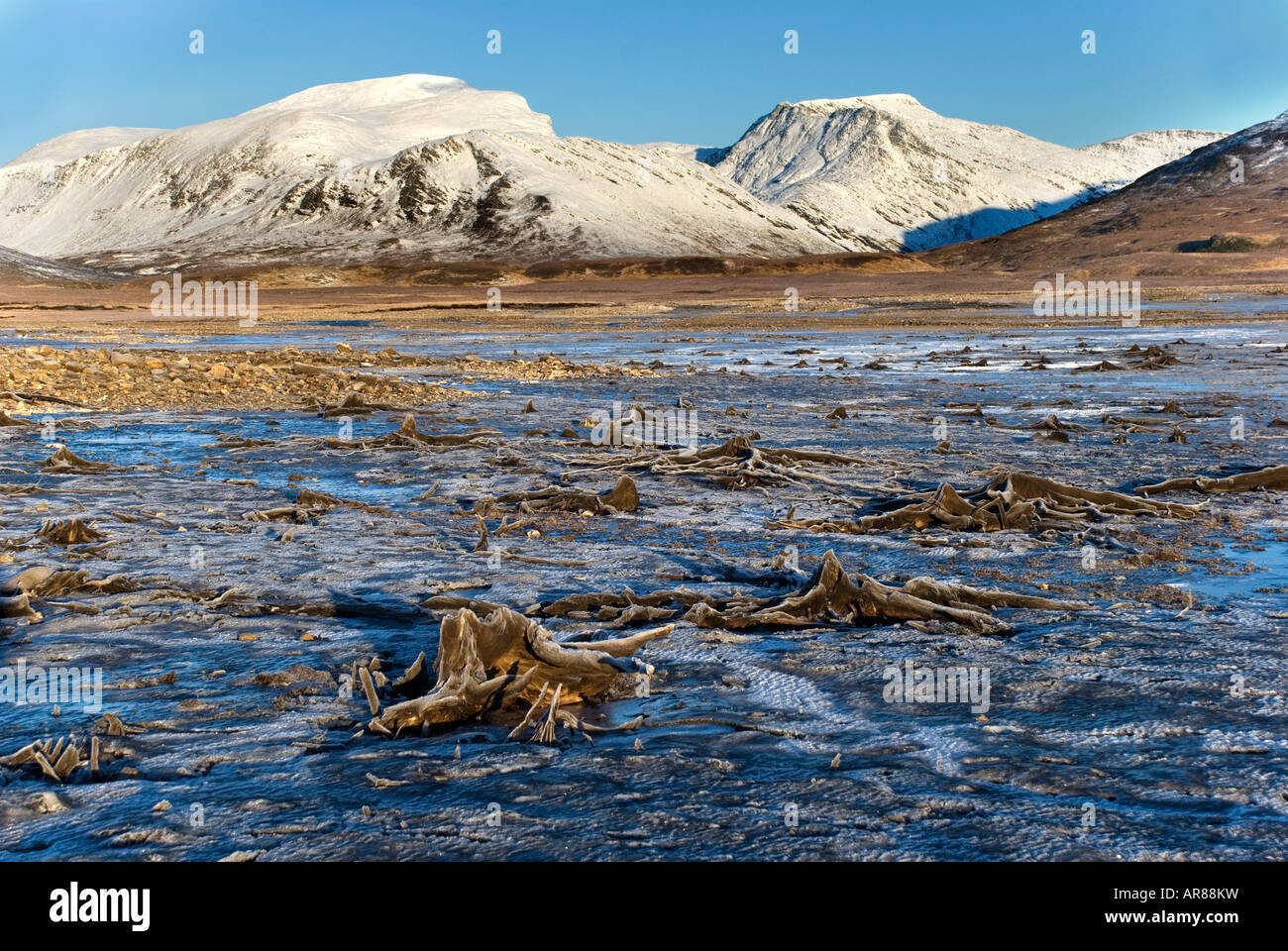 Loch Glascarnoch & Beinn Dearg, Wester Ross, Scotland Banque D'Images