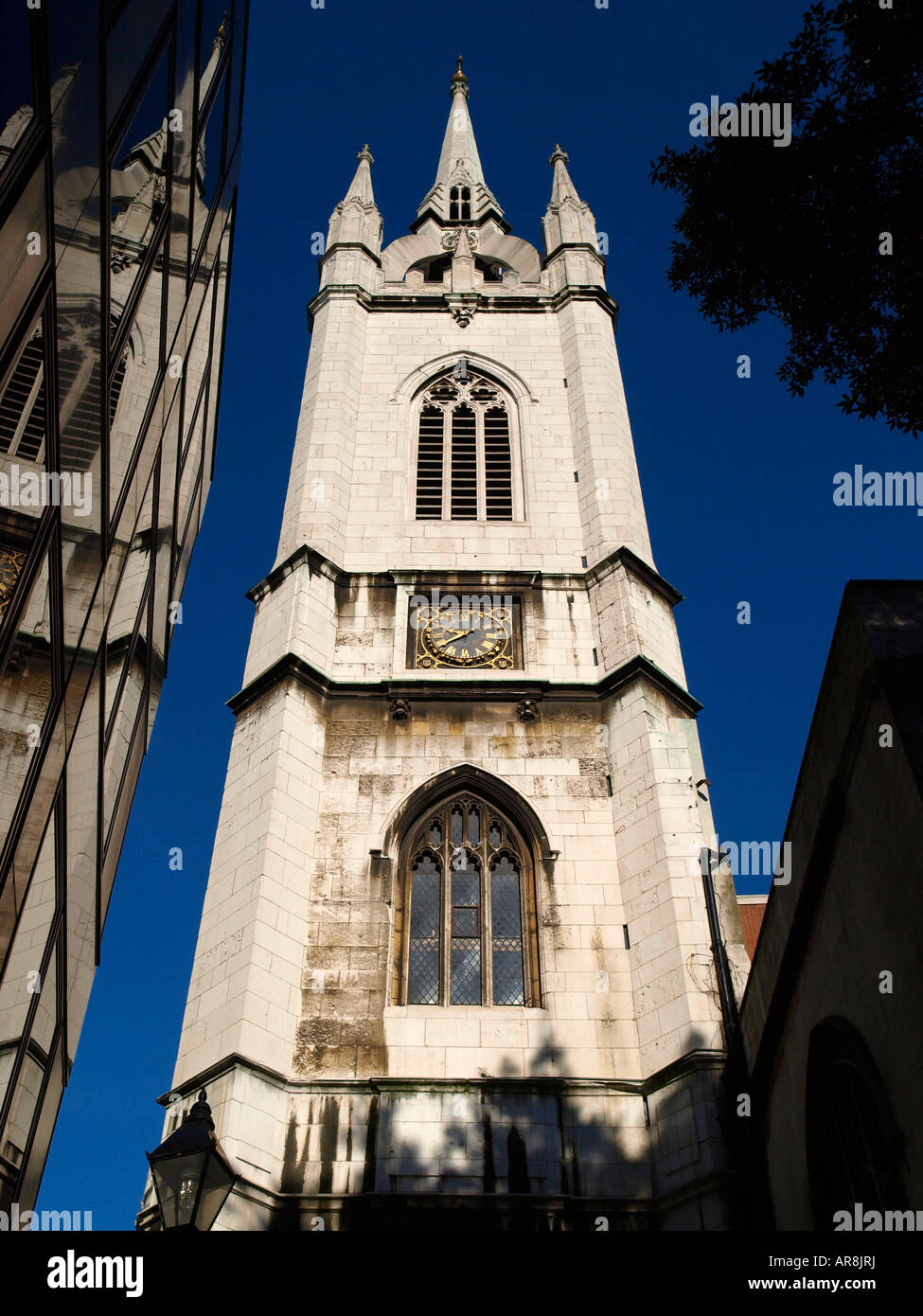 Le clocher de St Dunstan dans l'église de l'Est Ville de London UK Banque D'Images