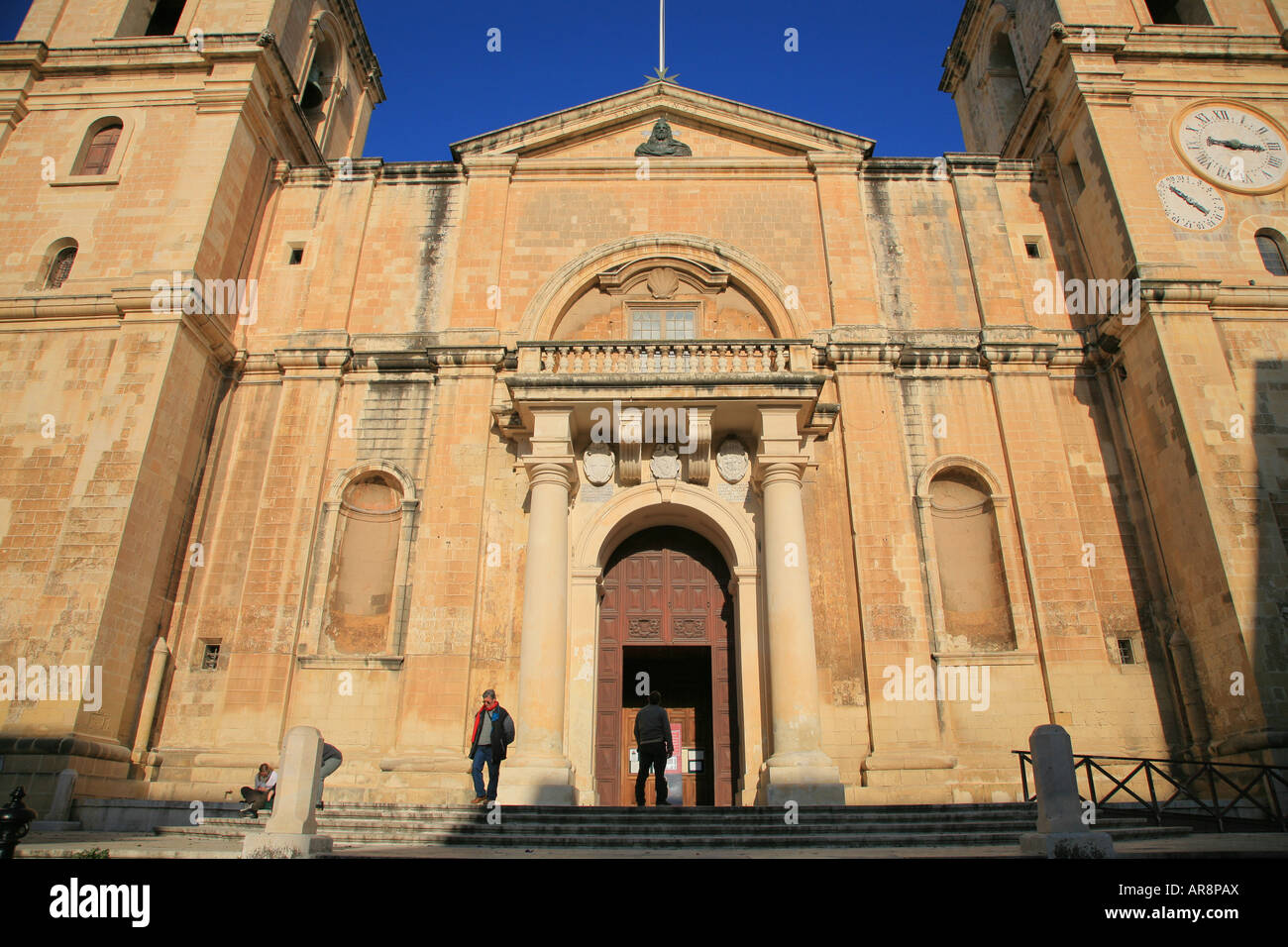 L'église de Saint John La Valette Malte Banque D'Images