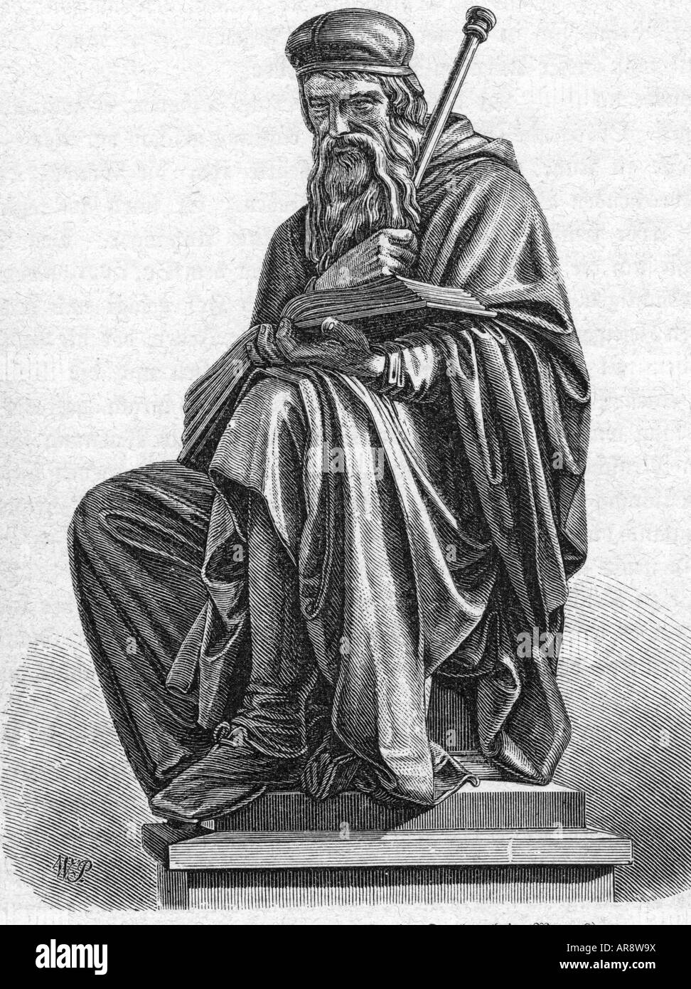 Wyclif, John, 1320/1330 - 31.12.1384, théologien anglais, pleine longueur, gravure sur cuivre après Luther memorial, circa 19e siècle, l'artiste n'a pas d'auteur pour être effacé Banque D'Images