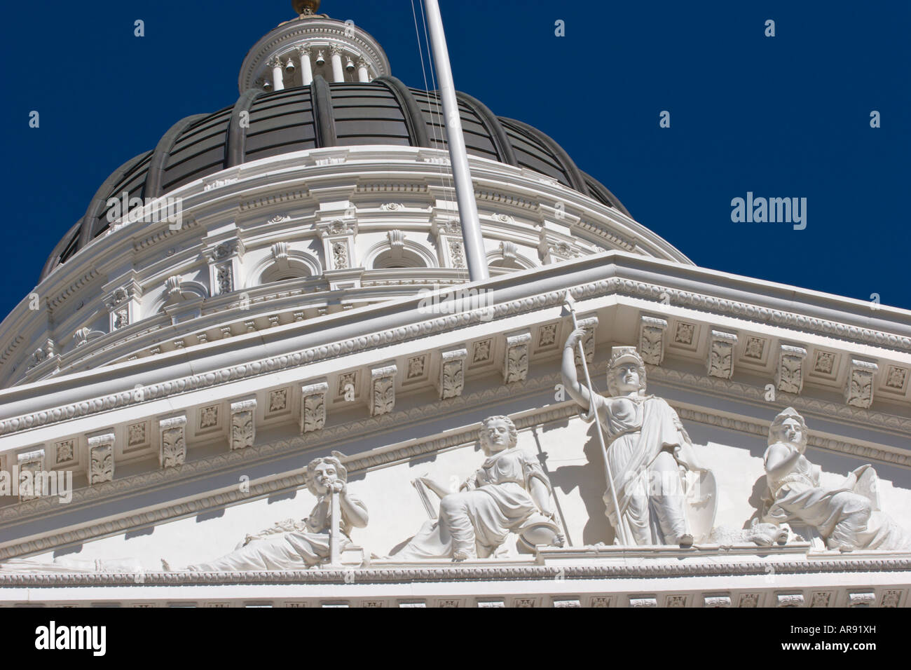 California State Capitol building facade Banque D'Images