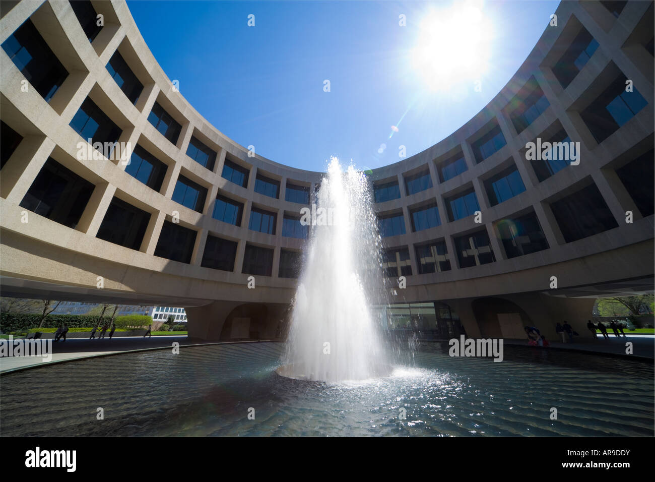 Le Hirshhorn Museum sur le National Mall à Washington DC Banque D'Images