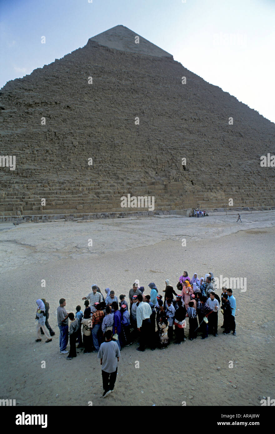 La visite des pyramides, les égyptiens l'Egypte. Banque D'Images
