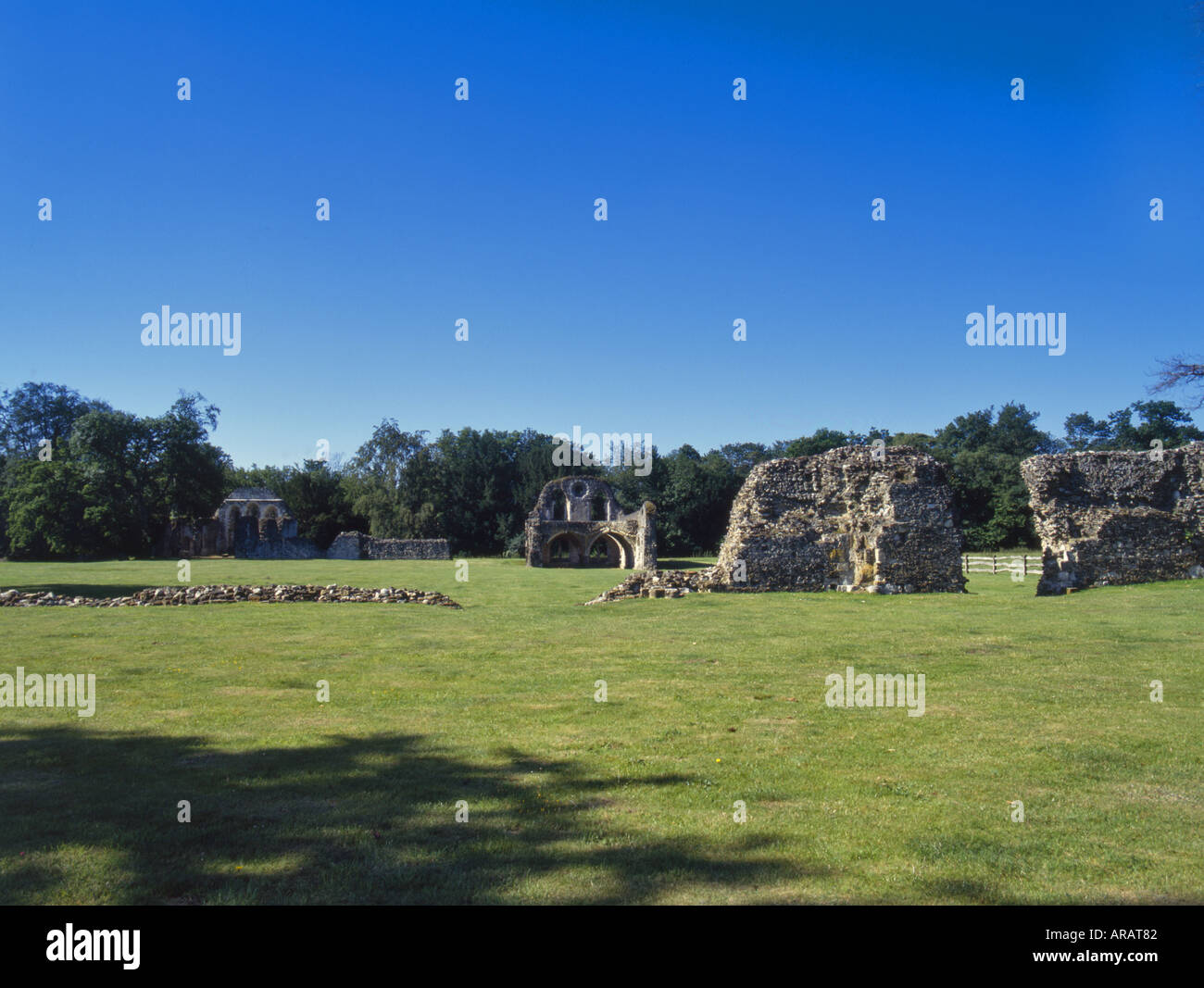 Abbaye de Waverley. Première Abbaye Cistercienne Farnham Surrey England Banque D'Images