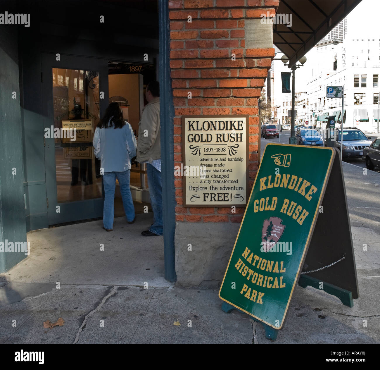 Klondike Gold Rush National Historical Park bureau dans quartier historique du centre-ville de Seattle Washington Banque D'Images