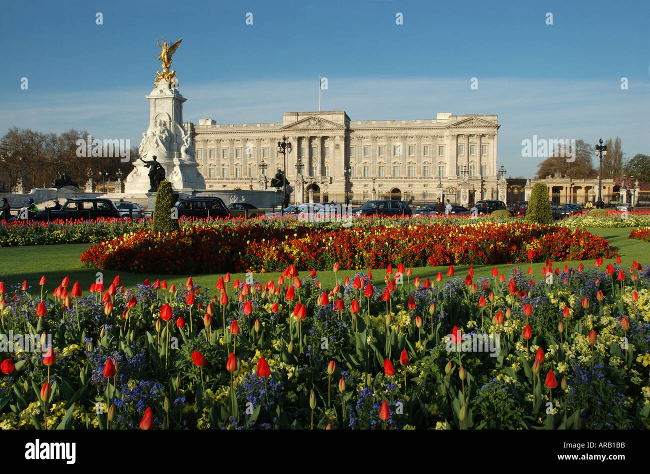 UK London Buckingham Palace au printemps Banque D'Images