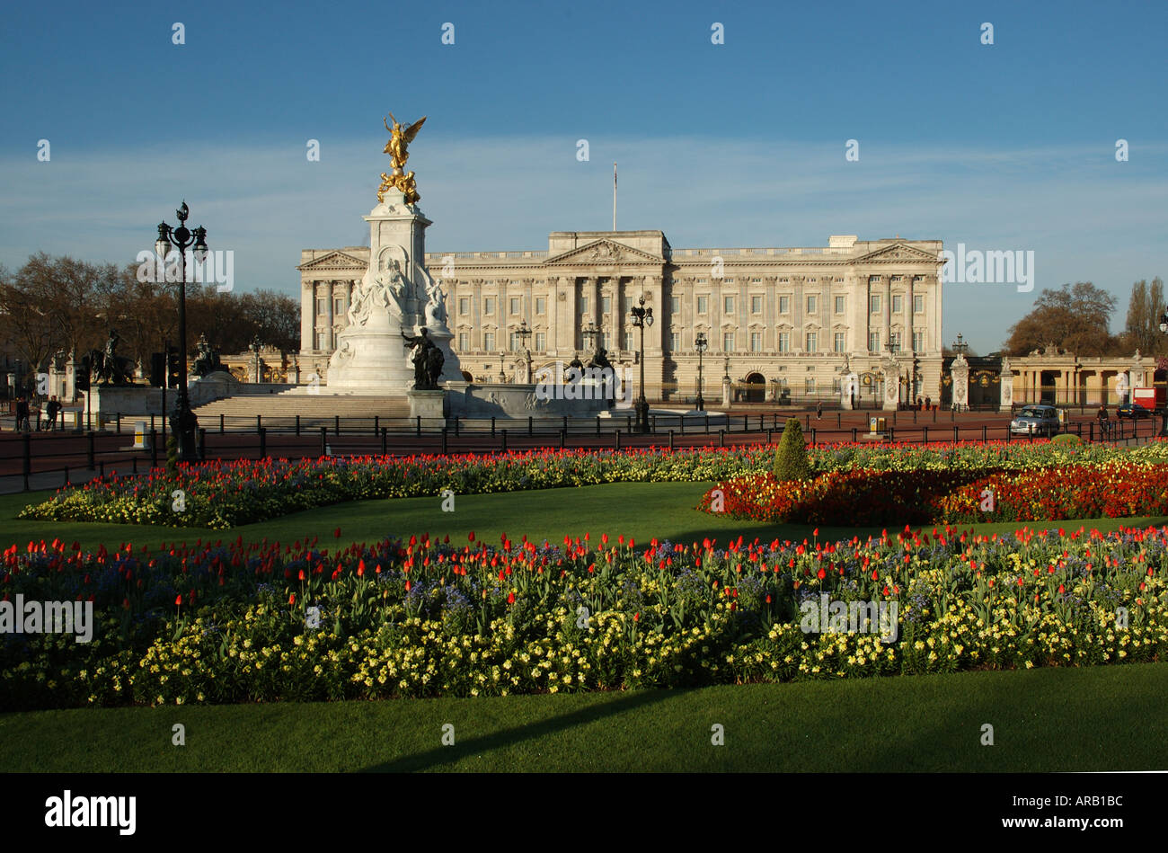 UK London Buckingham Palace au printemps Banque D'Images