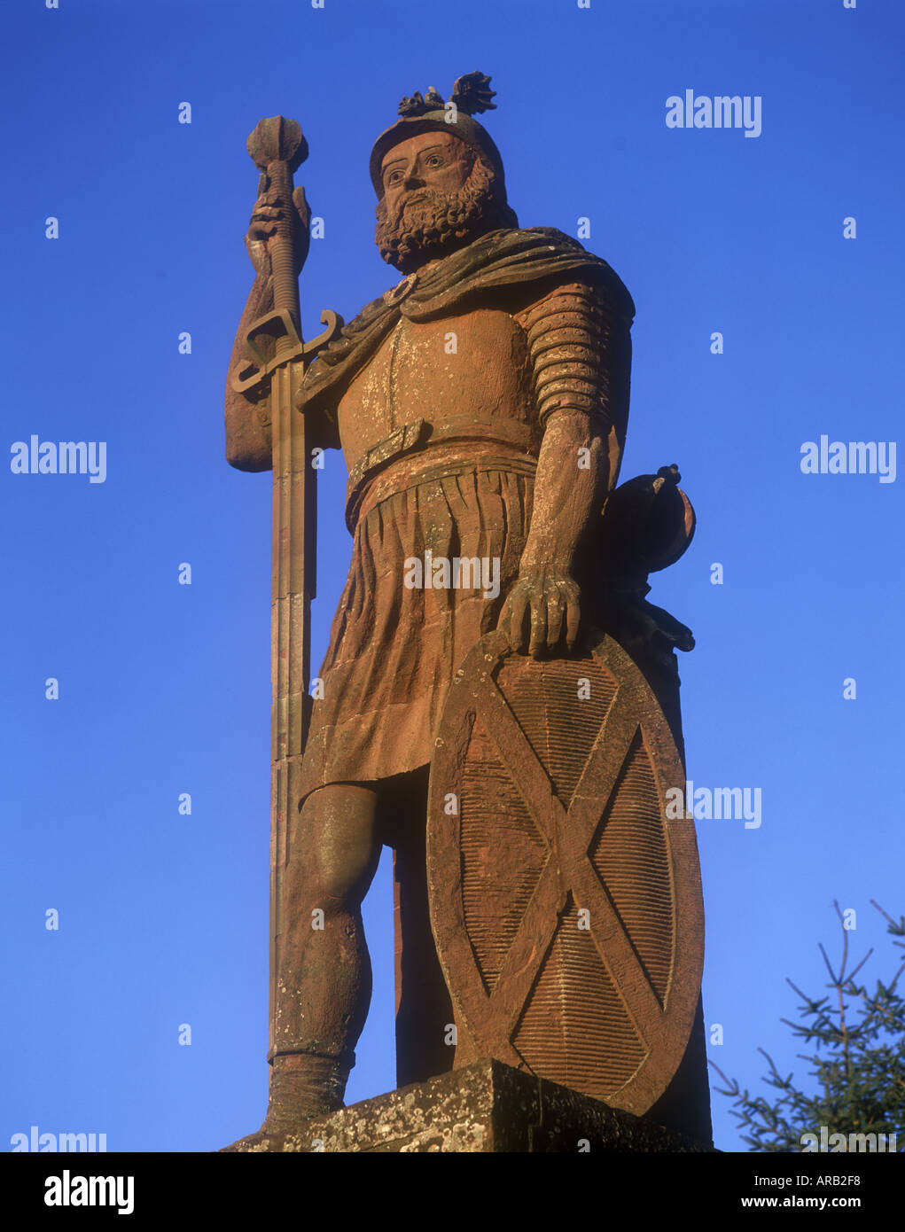 Statue de William Wallace près de Dryburgh Ecosse Scottish Borders Banque D'Images