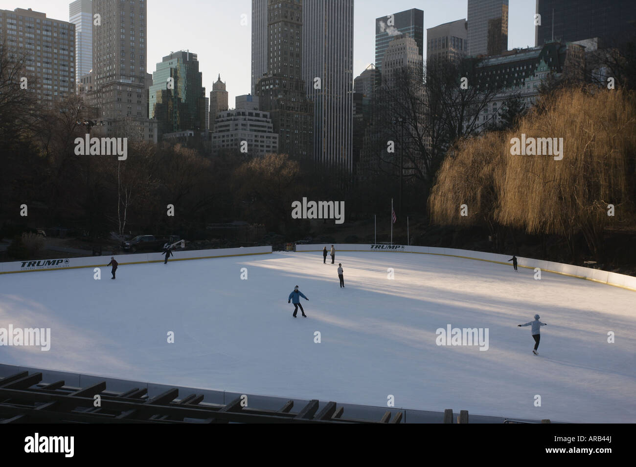 Anneau de glace Central Park New York USA Banque D'Images