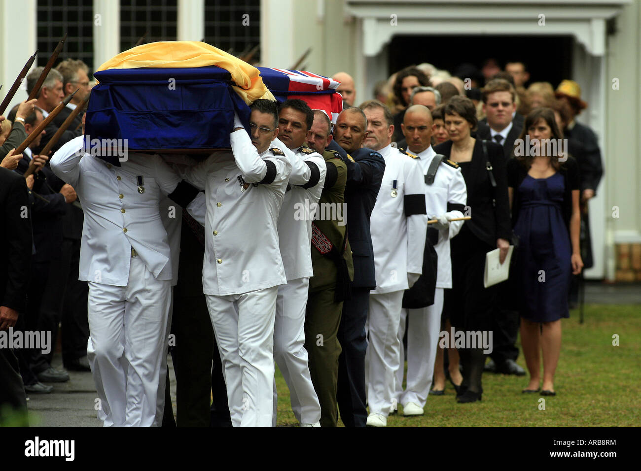 Sir Edmund Hillary, funérailles d'État à Auckland Nouvelle-Zélande Banque D'Images
