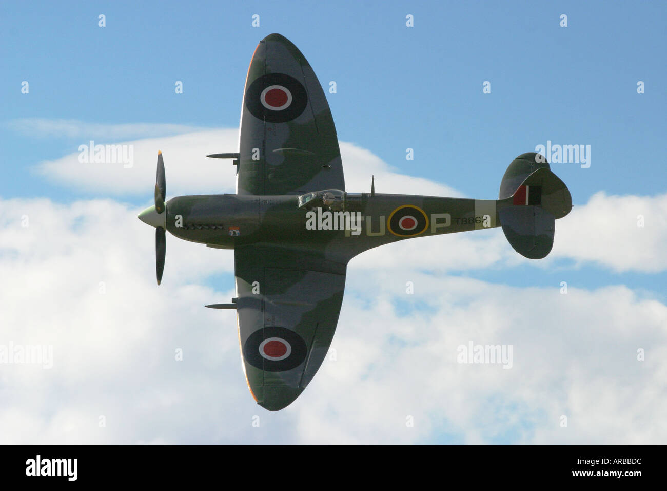 Britanniques et alliées Supermarine Spitfire Avion de chasse de la DEUXIÈME GUERRE MONDIALE Banque D'Images