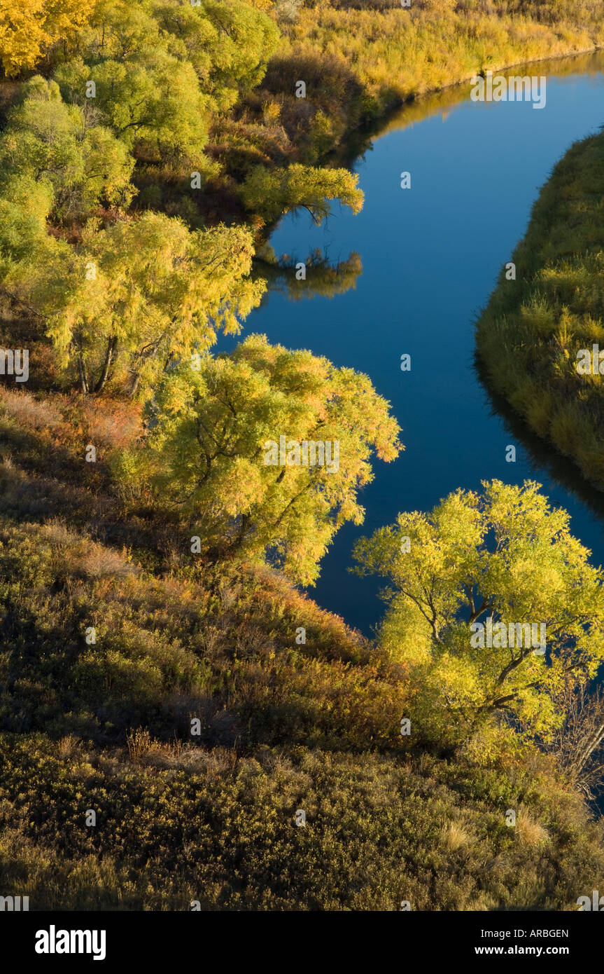 Décision de la rivière Missouri près de Point Loma MT Banque D'Images