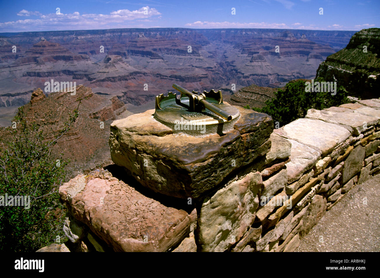 AZ Grand Canyon National Park Arizona instrument de visée à l'érosion du bord sud Géologie Falaises arides rochers Colorado River Banque D'Images