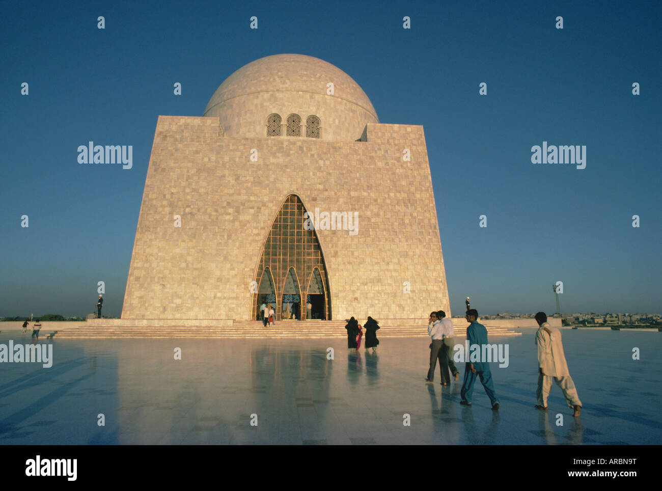 Le Quaid-i-Azam, tombeau de Mohammed Ali Jinnah, 1876-1948, Karachi, sind (Sind), Pakistan, Asie Banque D'Images