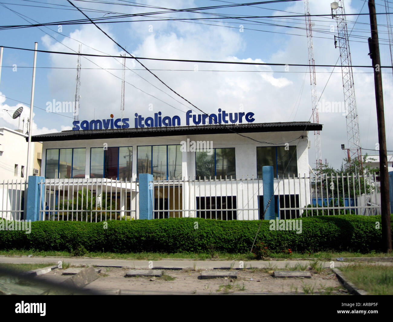 Boutique de meubles, Victoria Island, Lagos, Nigeria Banque D'Images