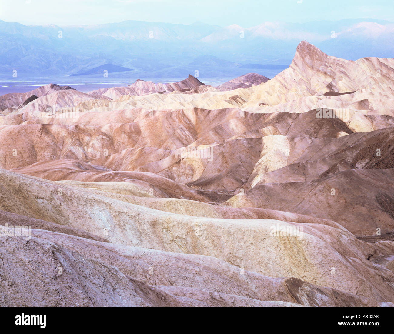 Vue de Zabriski Point de Death Valley, California, United States of America (États-Unis), en Amérique du Nord Banque D'Images