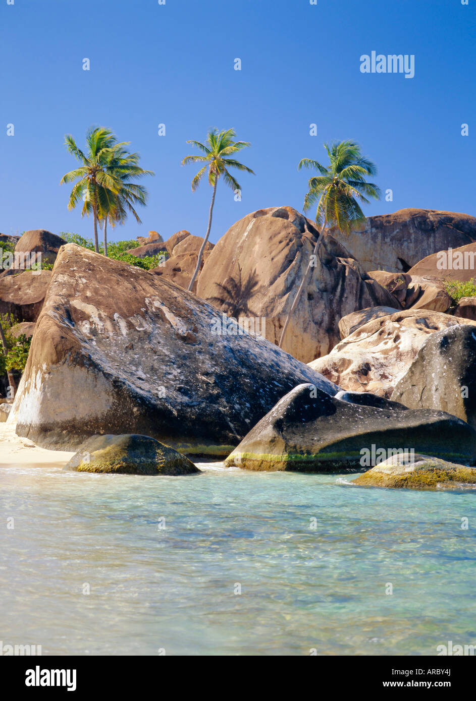 Les Bains, Virgin Gorda, îles Vierges britanniques, les Caraïbes Banque D'Images