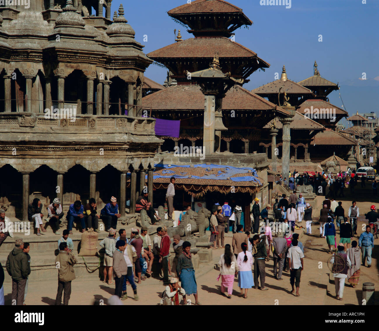 Durbar Square, Patan, Vallée de Kathmandou, Népal, Asie Banque D'Images