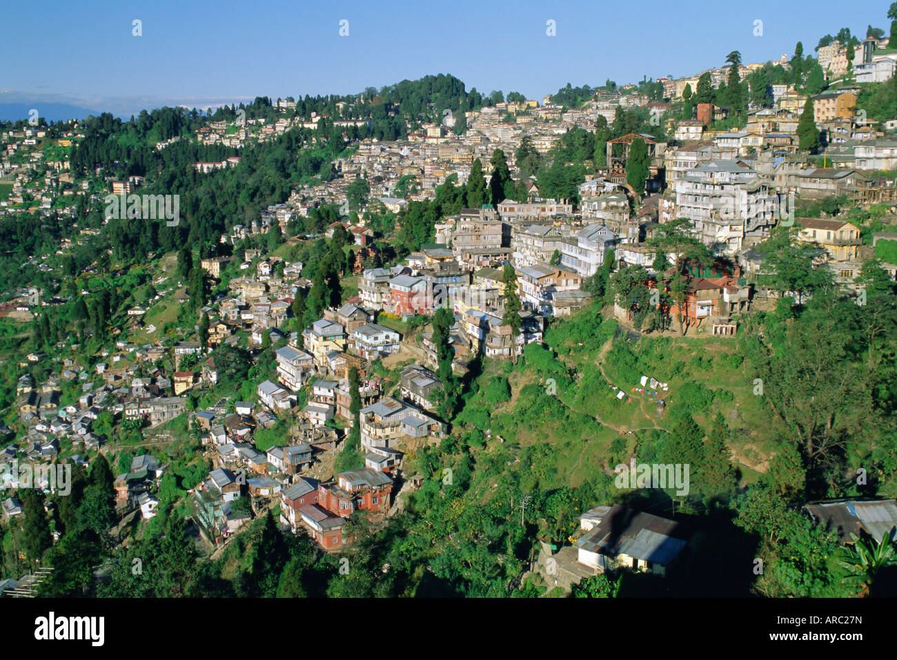 Darjeeling, ancienne station de colline britannique créé dans les années 1800, l'ouest du Bengale, en Inde Banque D'Images