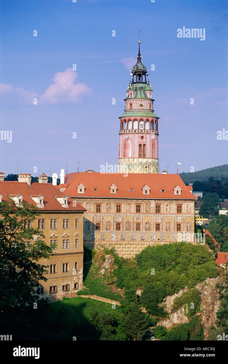 Château de Krumlov, Cesky Krumlov, République tchèque, la Bohême du Sud, de l'Europe Banque D'Images